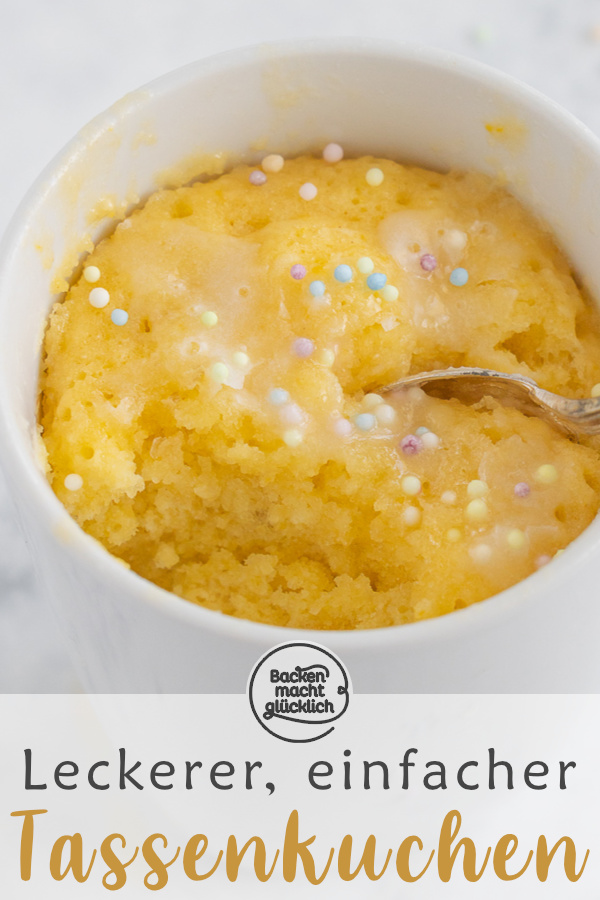 Nur 5 Minuten Zeit, aber akute Lust auf Kuchen? Dann kommt dieses vielfältige Grundrezept für Mug Cakes genau recht!