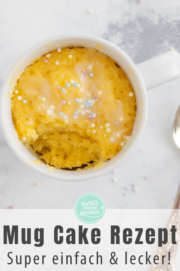 Nur 5 Minuten Zeit, aber akute Lust auf Kuchen? Dann kommt dieses vielfältige Grundrezept für Mug Cakes genau recht!